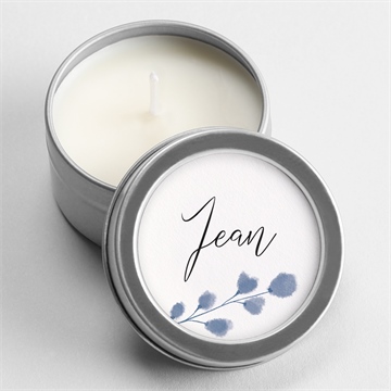 Bougie souvenir présent et mémoire portrait