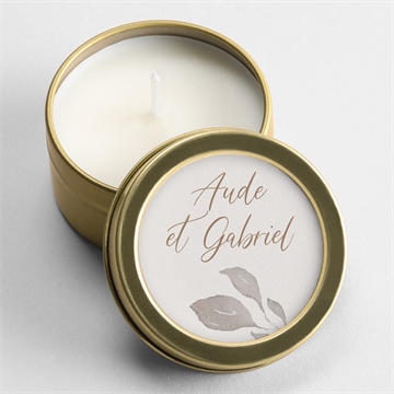 Bougie mariage élégance