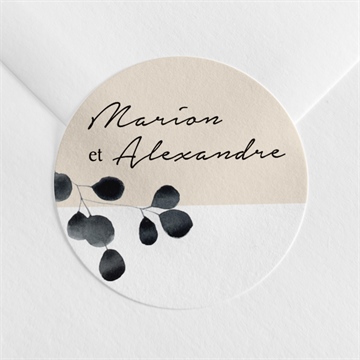 Sticker mariage contraste