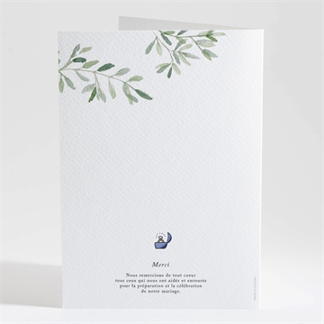 Livret de messe mariage le fil de notre histoire - Dos du livret