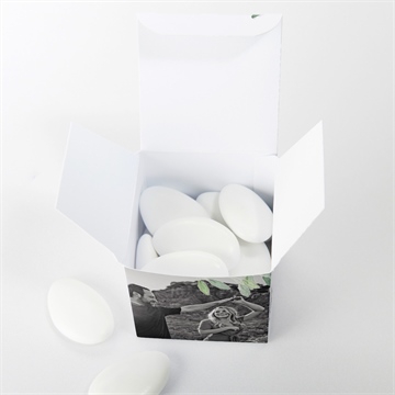 Boîte de dragées mariage le fil de notre histoire - Intérieur de la boîte