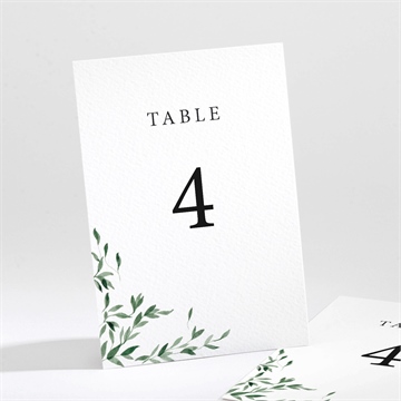 Numéro de table mariage a l'ombre de l'olivier