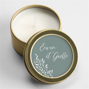 Bougie mariage elégante poésie