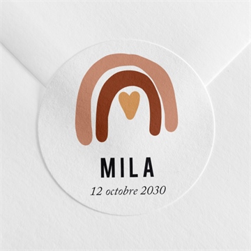 Sticker naissance arc en ciel