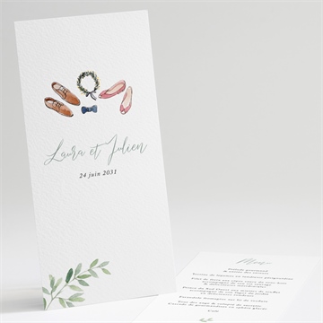 Menu mariage le fil de notre histoire