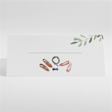 Marque-place mariage le fil de notre histoire - Dos du marque-place