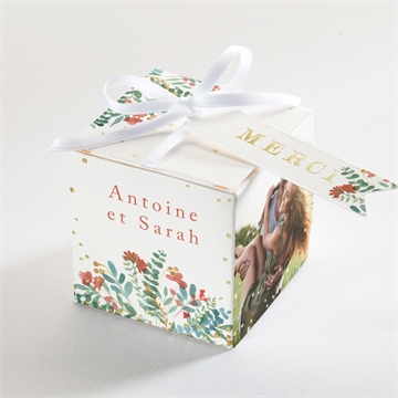 Boîte de dragées mariage notre promesse