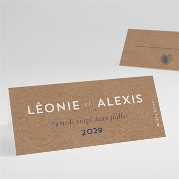 Marque-place mariage uniques empreintes