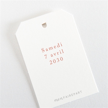 Etiquette mariage notre promesse - Mise en situation