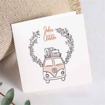 Carte pliée - carré