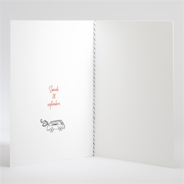 Livret de messe mariage champetre van life - Intérieur du livret