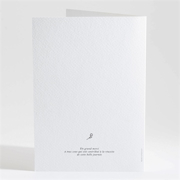 Livret de messe mariage champetre van life - Dos du livret