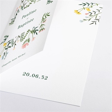 Livret de messe mariage encadrés - Détail du livret