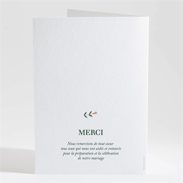 Livret de messe mariage encadrés - Dos du livret