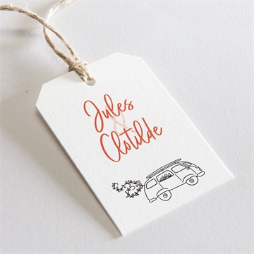 Etiquette mariage douceur champetre 2 volets