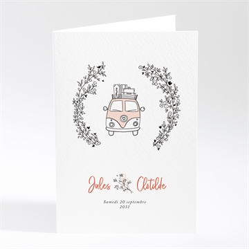 Menu mariage douceur champetre 2 volets