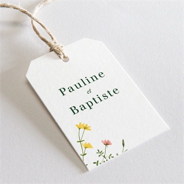 Etiquette mariage encadrés