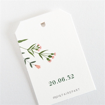 Etiquette mariage encadrés - Dos de l'étiquette