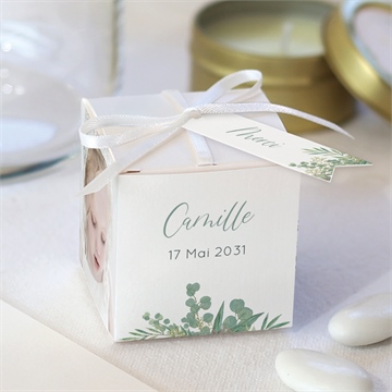 Boîte de dragées baptême grâce