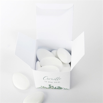 Boîte de dragées baptême grâce - Intérieur de la boîte