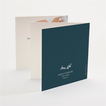 Faire-part naissance baby love - Dos du faire-part