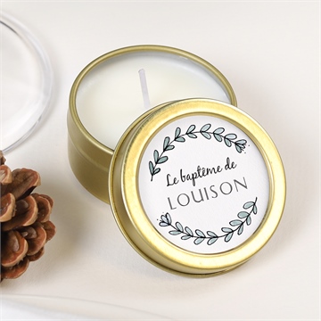 Bougie baptême petit programme