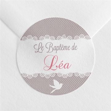 Sticker baptême rondeur et douceur !