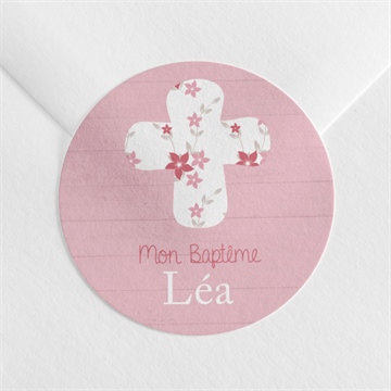 Sticker baptême jolie composition