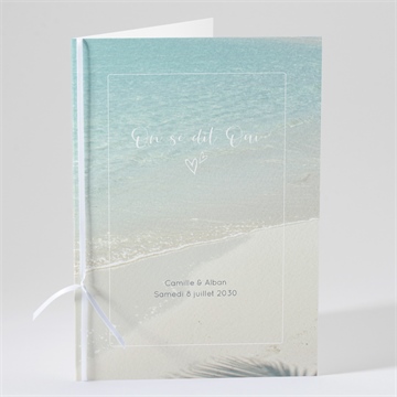 Livret de messe mariage paradis sur plage