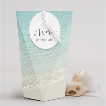 Boîte surprise mariage paradis sur plage