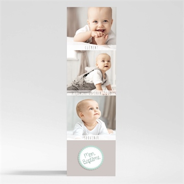 Signet baptême jolie frimousse magnet