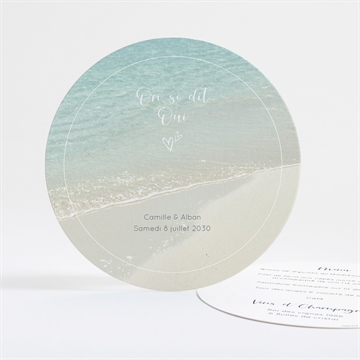 Menu mariage paradis sur plage