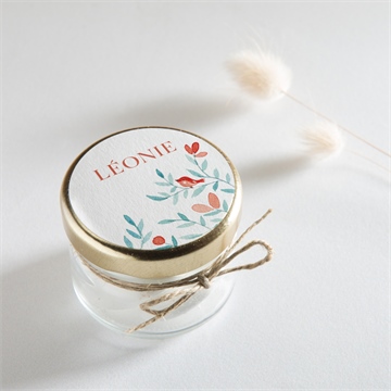 Sticker naissance gentil coquelicot - Mise en situation