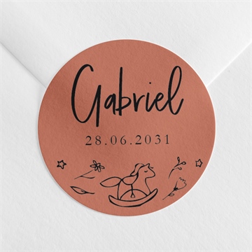 Sticker naissance jolie farandole