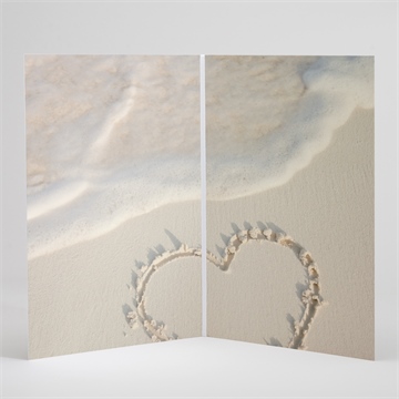 Livret de messe mariage dans le sable - Intérieur du livret