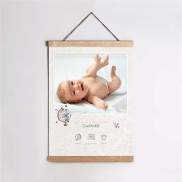 Affiche naissance mon premier passeport duo