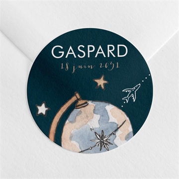 Sticker naissance mon premier passeport duo