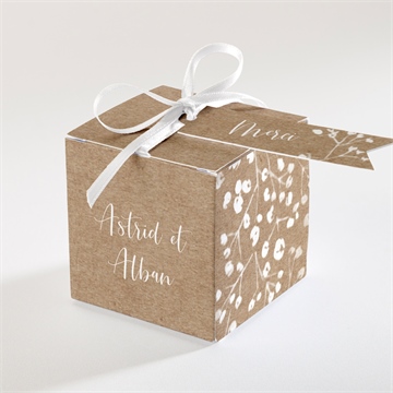 Boîte de dragées mariage couronnés d'etoiles