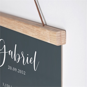 Affiche naissance notre bijou - Détail de l'affiche