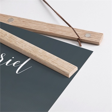 Affiche naissance notre bijou - Détail des supports en bois