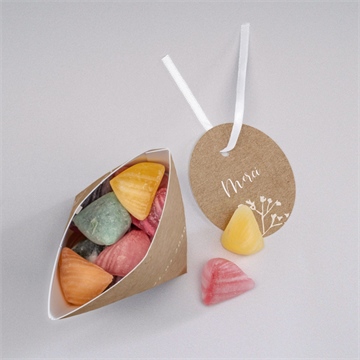 Boîte surprise mariage couronnés d'etoiles - Intérieur de la boîte