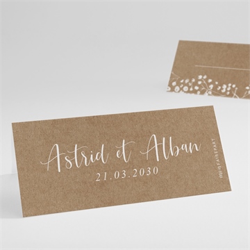 Marque-place mariage couronnés d'etoiles