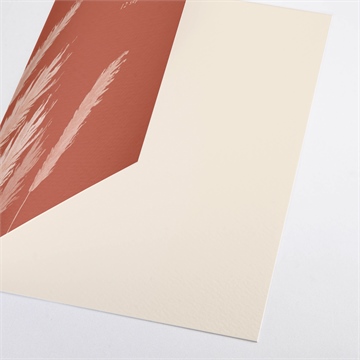 Livret de messe mariage terracotta pampa - Détail du livret