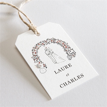 Etiquette mariage belle intimité