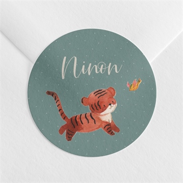 Sticker naissance petit tigrou magnet