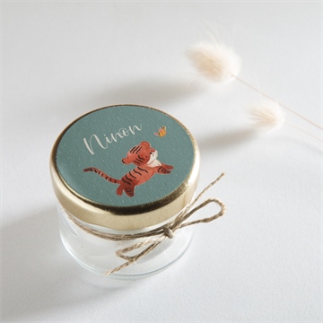 Sticker naissance petit tigrou - Mise en situation