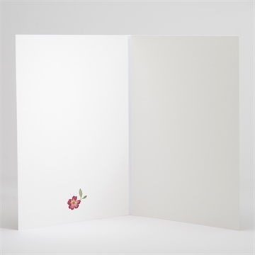 Livret de messe mariage aquarelle de fleurs séchées - Intérieur du livret