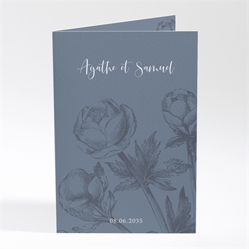 Menu mariage dorure sur gravure