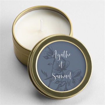 Bougie mariage dorure sur gravure