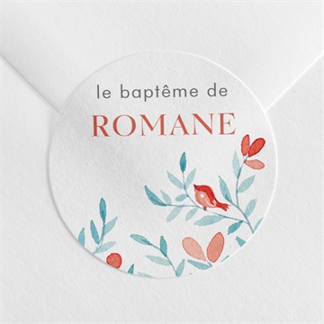 Sticker baptême féerie